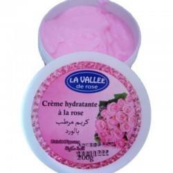 Crème à la rose - corps - pot ouvert - Kalaât M'Gouna - 200 ml
